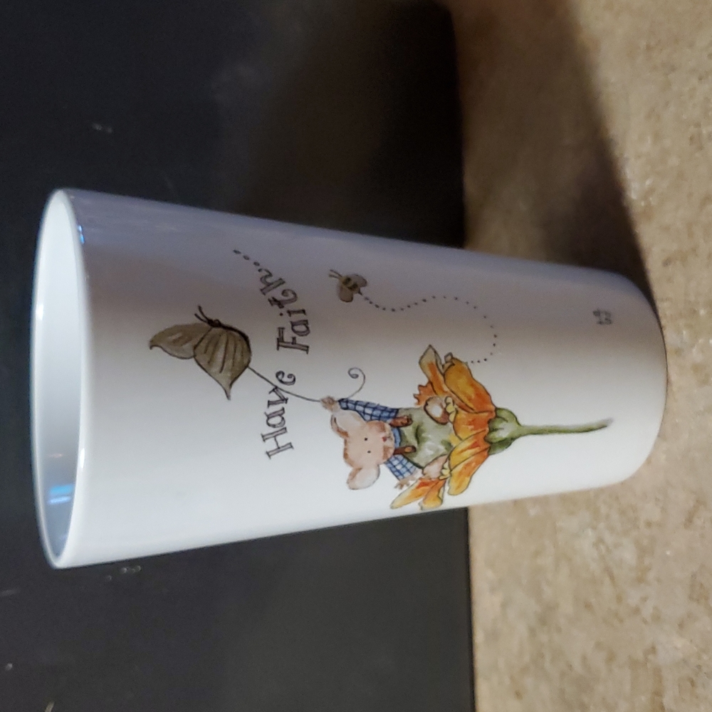White mug 16 oz have faith.